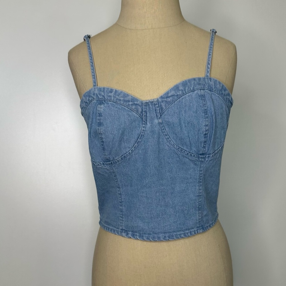 Dizzy Gal chambray corset top Medium